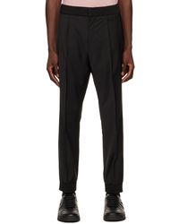 HUGO - Black Tapered Trousers - Lyst
