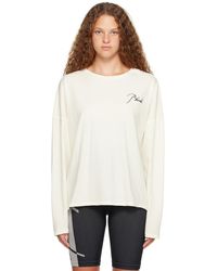 Rhude - Off-white Reverse Long Sleeve T-shirt - Lyst