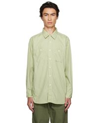 Engineered Garments - Green Work Shirt - Lyst