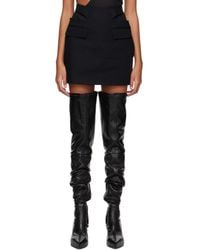 Dion Lee - Minijupe Noire À Boucle À Ardillon - Lyst