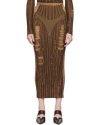 DIESEL - M-Calina Midi Skirt - Lyst