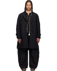 Sacai - Treated Nylon Twill Coat - Lyst