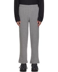 The North Face - Gray Embroidered Sweatpants - Lyst