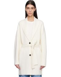 TOTEME - Off Shawl-Lapel Robe Cardigan - Lyst