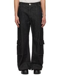 NULLUS 8-Pocket Cargo Shorts in Black for Men | Lyst