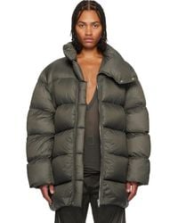 Rick Owens - Khaki Concordians Turtle Down Coat - Lyst