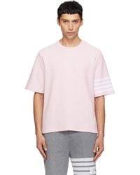 Thom Browne - Textured Pique 4-Bar T-Shirt - Lyst