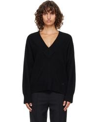 Loulou de Saison - Sage Lds V Neck Cashmere Sweater - Lyst