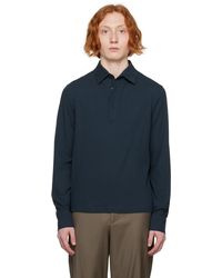 Agnona - Spread Collar Long Sleeve Polo - Lyst