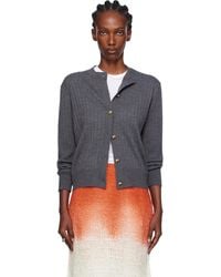 Bottega Veneta - Wool Rib Cardigan - Lyst