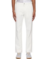 MM6 by Maison Martin Margiela - Off-white Four-pocket Jeans - Lyst