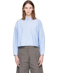 A.P.C. - Chemise Sophia Bleue À Logo - Lyst