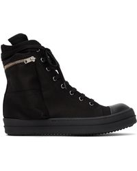 Rick Owens DRKSHDW Canvas Cargo Sneakers in Black - Lyst