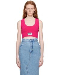 Moschino Jeans - Patch Tank Top - Lyst