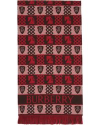 Burberry - Chess Fair Isle Wool Scarf - Lyst