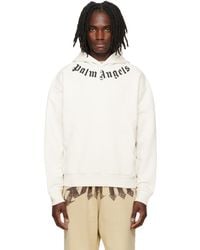 Palm Angels - Off- Neck Logo Hoodie - Lyst