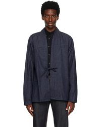 Naked & Famous - Nakedfamous Denim Self-tie Denim Shirt - Lyst