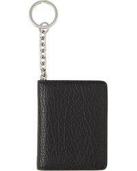 Maison Margiela - Black Key Ring Bifold Card Holder - Lyst
