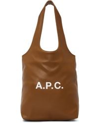 A.P.C. - Tan Ninon Small Tote - Lyst
