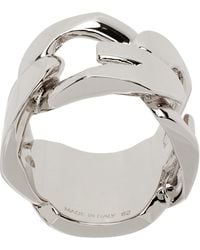 Givenchy - Id Engraved-logo Ring - Lyst