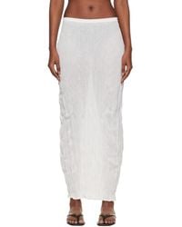 TOTEME - Crinkled Knit Midi Skirt - Lyst