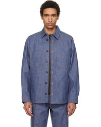 A.P.C. - Blouson Noah Bleu En Denim - Lyst