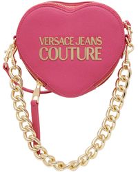 Versace - Pink Heart Lock Crossbody Bag - Lyst