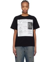 MM6 by Maison Margiela - Newspaper Print T-Shirt - Lyst