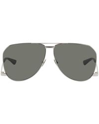 Saint Laurent - Silver Sl 690 Dust Sunglasses - Lyst