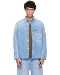 Givenchy - Faded Denim Overshirt - Lyst
