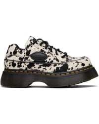 Dr. Martens - Buzz 5-Eye Dalmatian Hair On Leather Derbys - Lyst