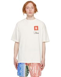 Rhude Off- Porceline T-shirt - Multicolour