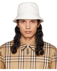 Burberry - White Quilted Bucket Hat - Lyst
