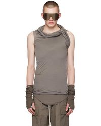 Rick Owens - グレー Banded I トップス - Lyst