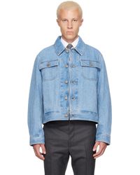 Thom Browne - Selvedge Backstrap Utility Denim Jacket - Lyst