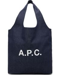 A.P.C. - Ninon Denim Tote - Lyst