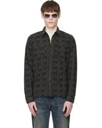 RRL - Jacquard-Knit Wool-Blend Work Shirt - Lyst