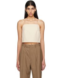 AURALEE - Off- Square Neck Camisole - Lyst