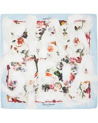 Maison Margiela - Printed Silk Foulard Scarf - Lyst