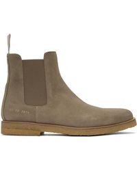 Common Projects Suede Chelsea Boots - Grey