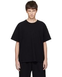 Les Tien - Lightweight Binded Neck Oversized T-Shirt - Lyst