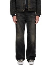 KAMIYA - Distressed Straight Jeans - Lyst