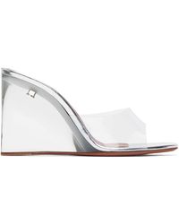 AMINA MUADDI - Lupita Glass Wedge Heeled Sandals - Lyst