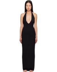 Skims - Soft Lounge Deep Plunge Halter Maxi Dress - Lyst