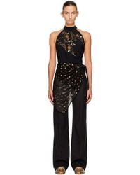 Dries Van Noten - Sequinned Wrap Halter Blouse - Lyst