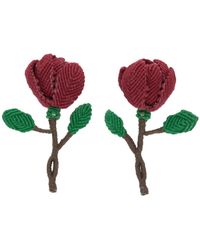 Chopova Lowena - Boucles d'oreilles rose colores exclusives à ssense - Lyst