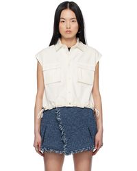 Sacai - Off- Mix Denim Shirt - Lyst