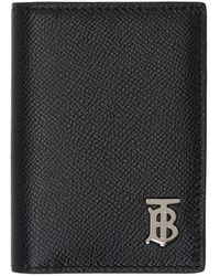 Burberry - Black Tb Folding Card Case Wallet - Lyst