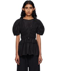 Cecilie Bahnsen - ブラック Brooklyn ブラウス - Lyst