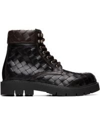 Bottega Veneta - Haddock Lace-Up Ankle Boots - Lyst